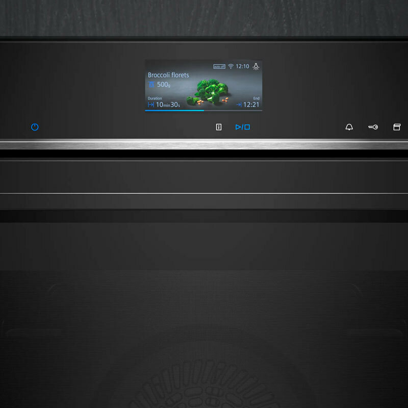 Horno de vapor integrable Siemens HR776G1B1 – 71 L, pulseSteam y 4D, Pirolítico+Hidrolítico