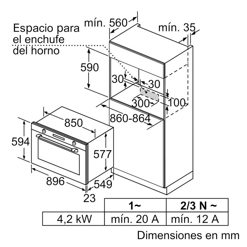 Horno integrable Siemens VB578D0S0 – 112 L, Pirolítico, Clase A+
