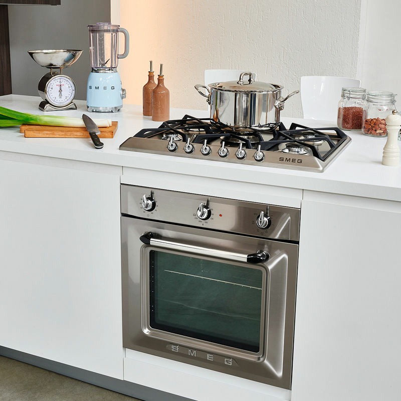 Horno empotrable Smeg SF6905X1 – 70 L, Clase A, Vapor Clean