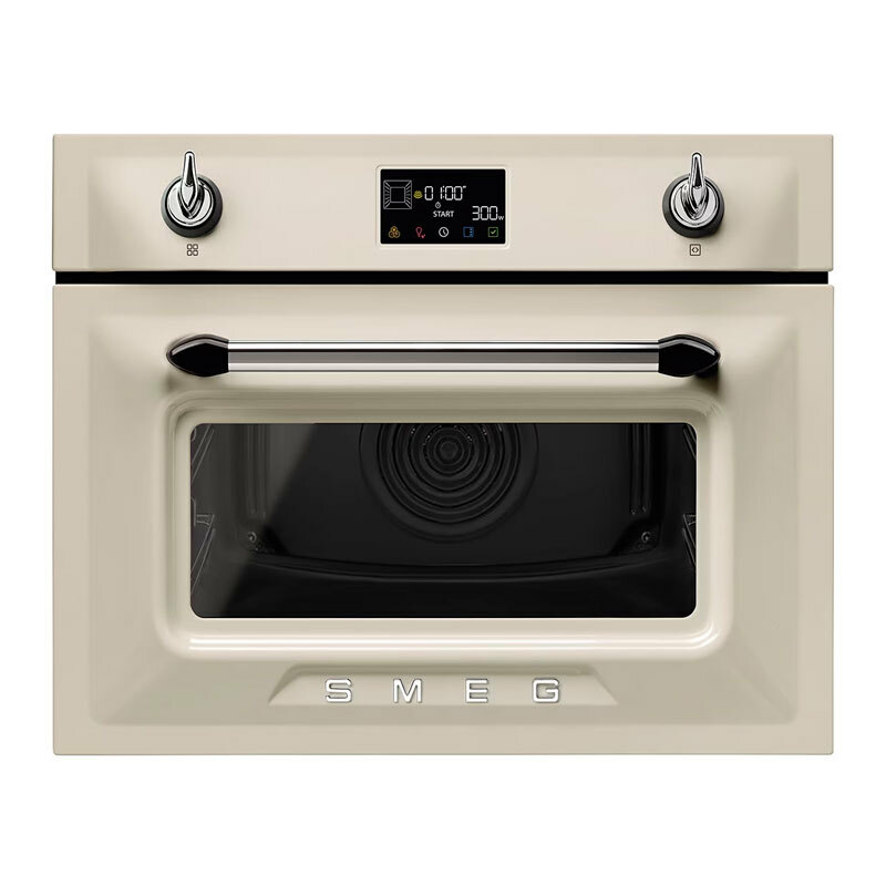 Horno compacto empotrable Smeg Victoria SO4902M1P – Combi microondas, 40 L, Air Fry