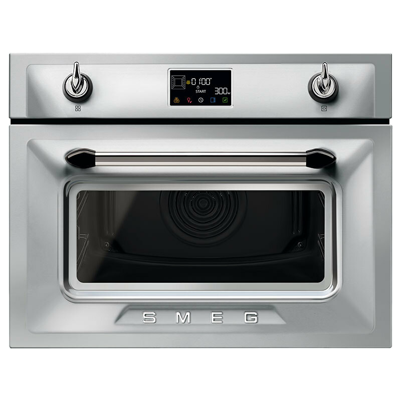 Horno compacto integrable Smeg SO4902M1X – 40 L, Horno+microondas, AirFry