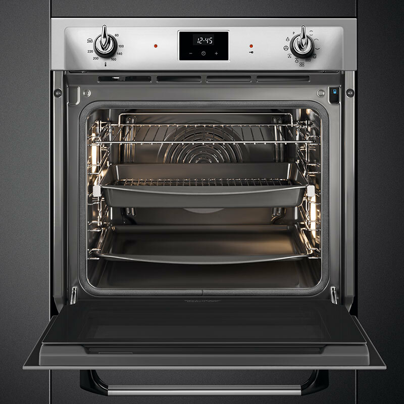 Horno empotrable Smeg SOP6900TX – 68 L, Pirolítico, Clase A