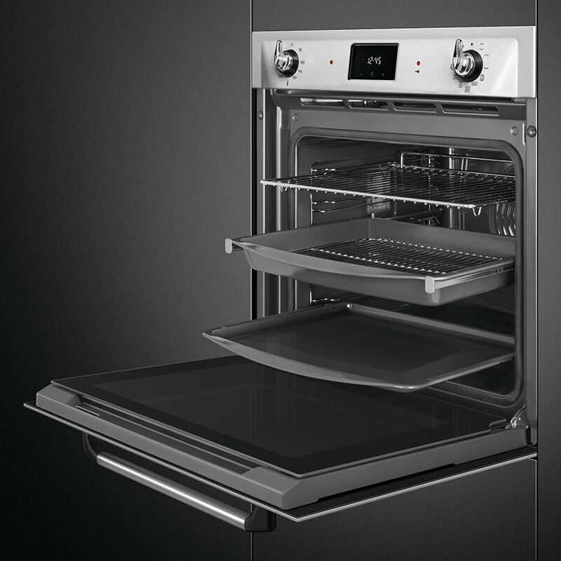 Horno empotrable Smeg SOP6900TX – 68 L, Pirolítico, Clase A