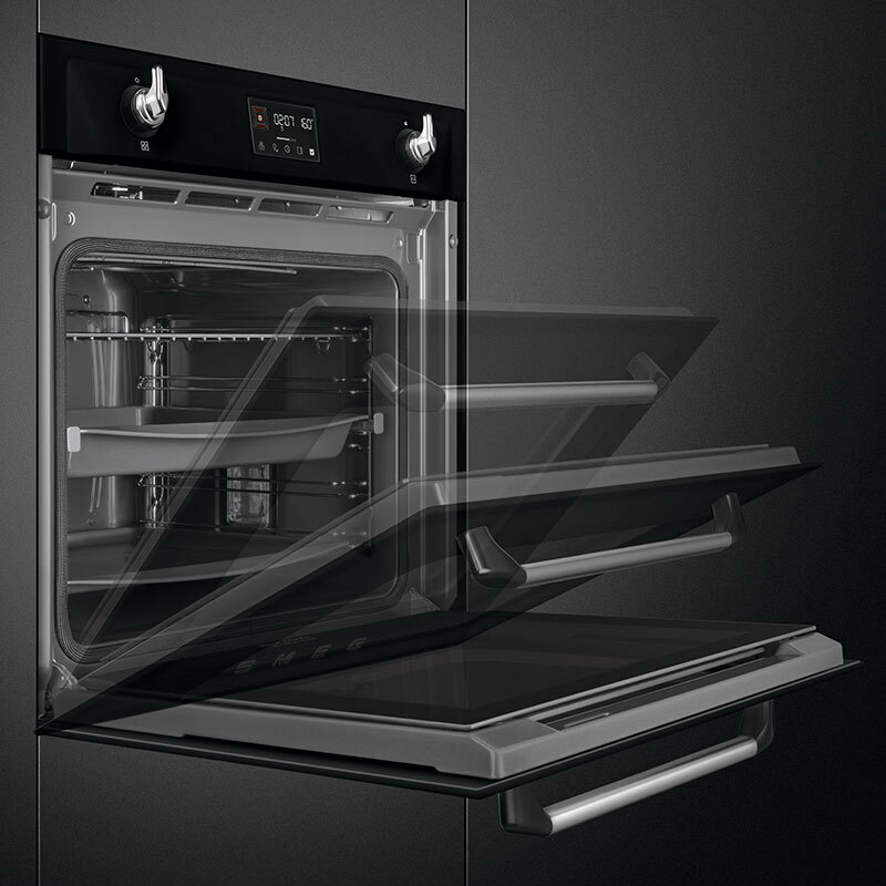 Horno empotrable Smeg SOP6902S2PN – Combi steam, 68 L, Pirolítico