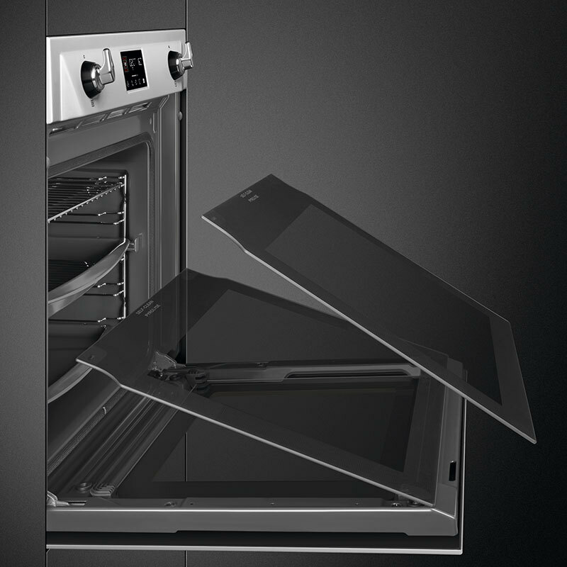 Horno integrable Smeg SOP6902S2PX – Vapor, Pirolítico, 68 L