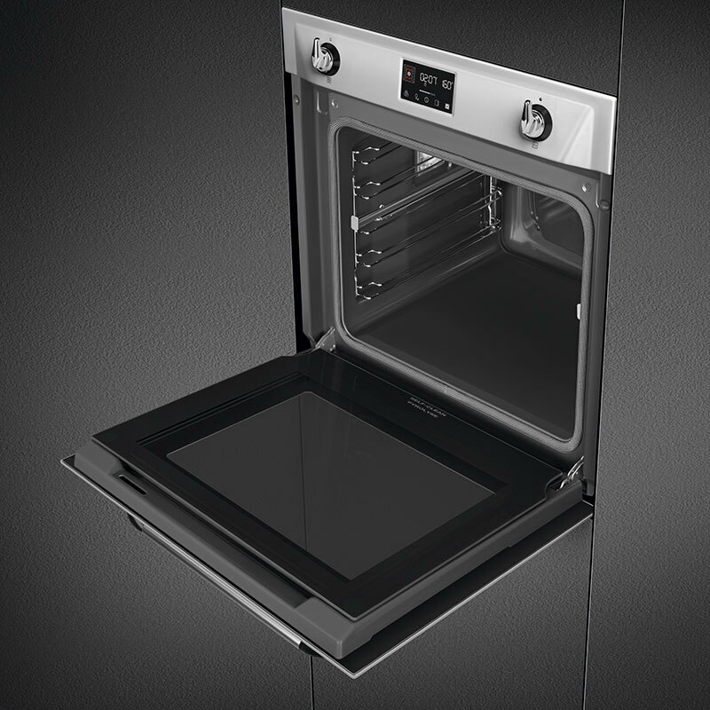 Horno integrable Smeg SOP6902S2PX – Vapor, Pirolítico, 68 L