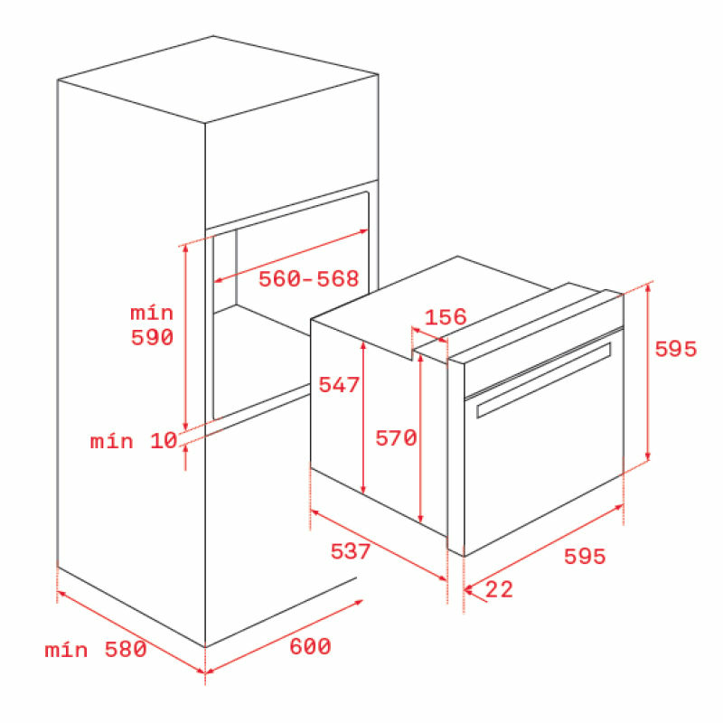 Horno pirolítico multifunción Teka HLB 8400 P – Limpieza DualClean, 70 L, Clase A+