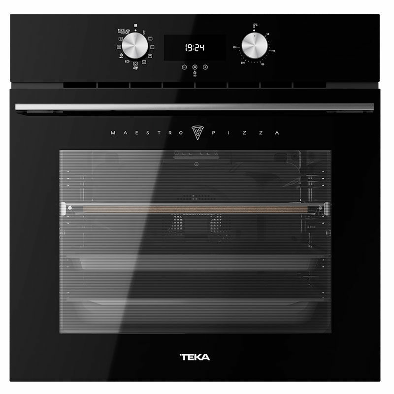 Horno empotrable Teka HLB 8510 P BK – 71 L, Pirolítico + HydroClean, MaestroPizza 340°C