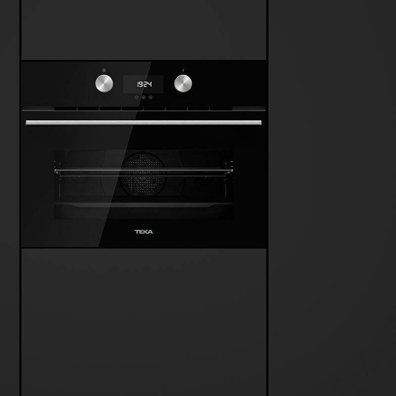 Horno compacto integrable Teka HLC 8440 C FBK – 40 L, Multifunción y microondas, HydroClean ECO