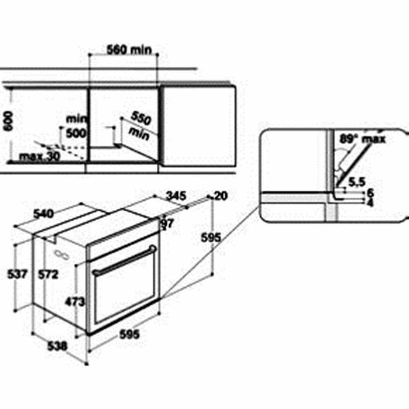 Horno multifunción integrable Whirlpool AKZ9 7891 IX – 73 L, A+, Inox antihuellas