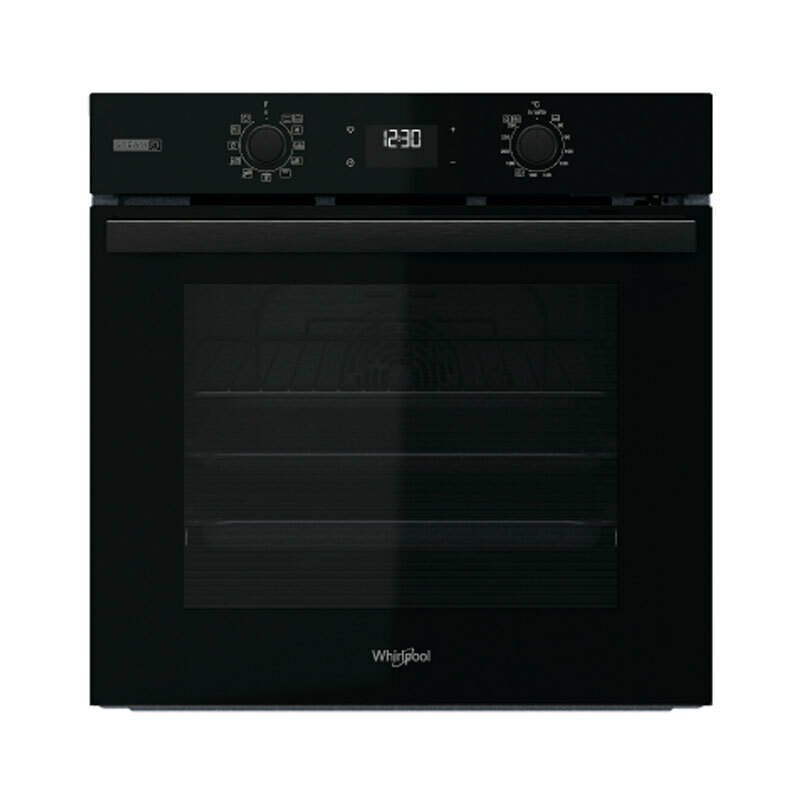 Horno encastrable Whirlpool OMSR58RU1SB – Steam+, 71 L, Pirolítico