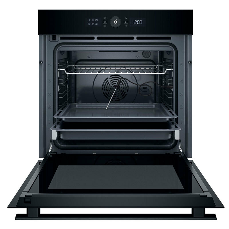 Horno empotrable Whirlpool WOI4S8PPM1SB – 73 L, Steam+ y Air Fry, Autolimpieza pirolítica