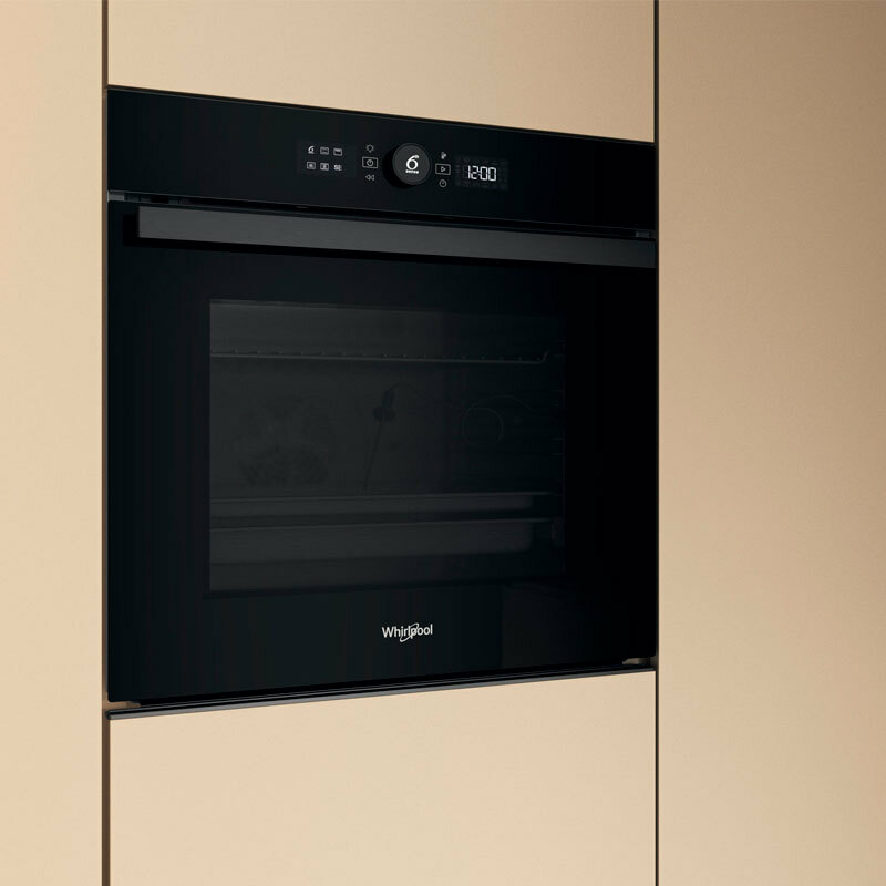 Horno empotrable Whirlpool WOI4S8PPM1SB – 73 L, Steam+ y Air Fry, Autolimpieza pirolítica