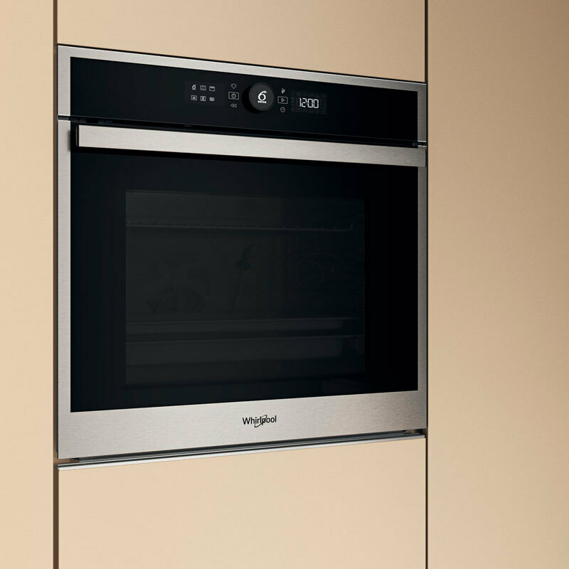 Horno integrable Whirlpool WOI4S8PPM1SX – 73 L, Pirolítico+Hidrolítico, Steam+ y AirFry