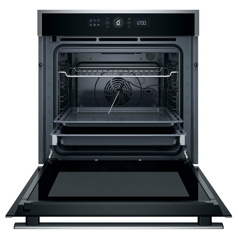 Horno integrable Whirlpool WOI4S8PPM1SX – 73 L, Pirolítico+Hidrolítico, Steam+ y AirFry