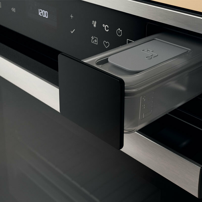 Horno integrable Whirlpool WOI6A8PT1SXA – 73 L, Pirolítico e hidrolítico, SteamSense 3 niveles