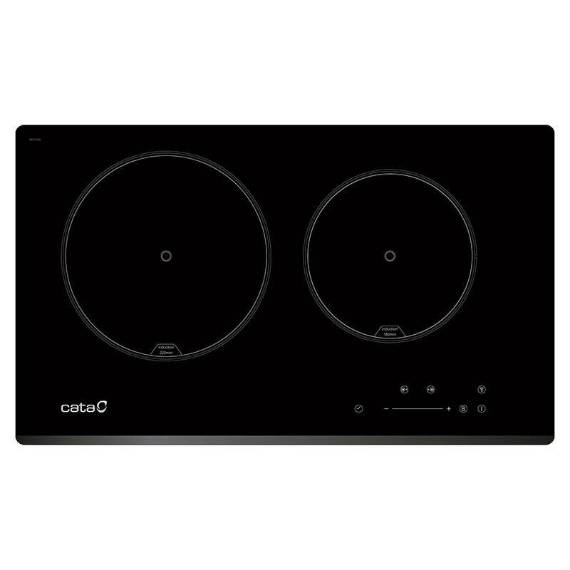 Placa de inducción Cata IB 2 PLUS BK – 60 cm, 2 zonas con Booster, 3.700 W