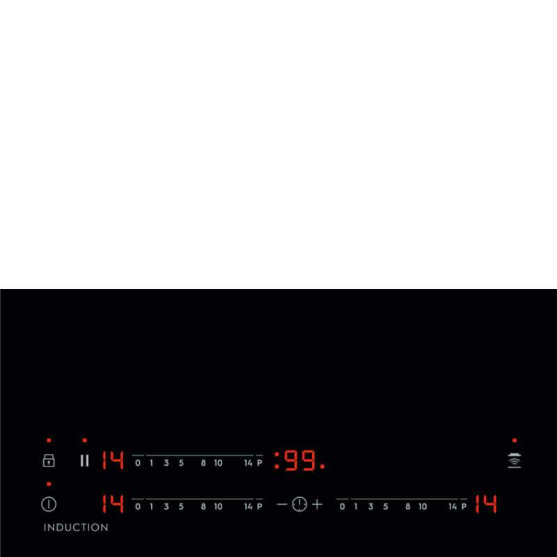 Placa de inducción Electrolux LIT6340CK – Zona triple XL 32 cm, PowerBoost 3,6 kW, Cristal negro sin marco