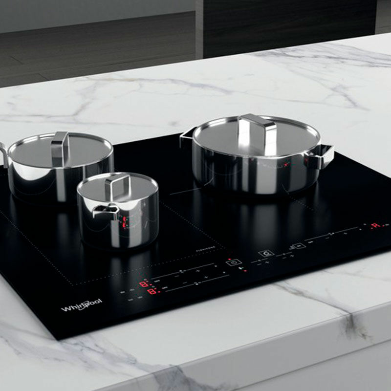 Placa de inducción Whirlpool WLB2760BF – FlexiCook, 3 zonas, 7.200 W
