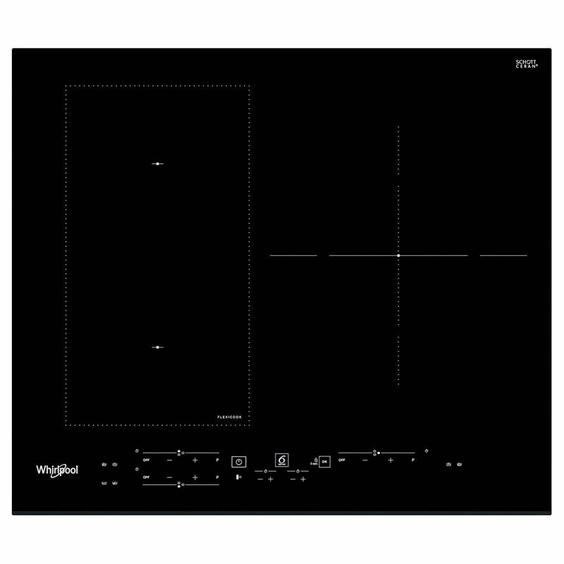 Placa de inducción Whirlpool WLB2760BF – FlexiCook, 3 zonas, 7.200 W