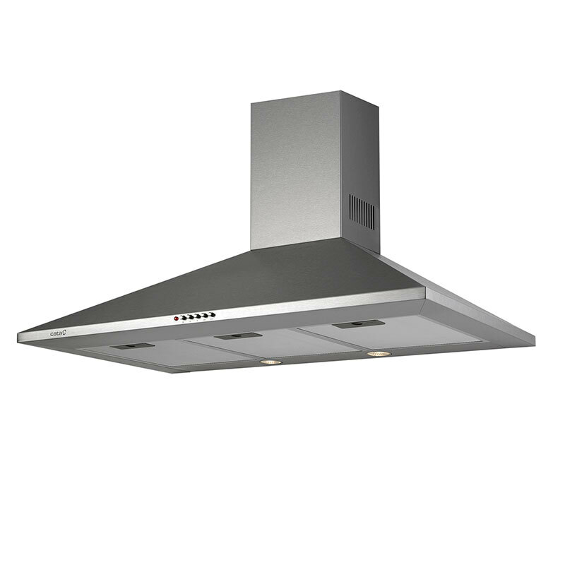 Campana decorativa pared Cata OMEGA900X/L – 90 cm, 645 m³/h, Inox