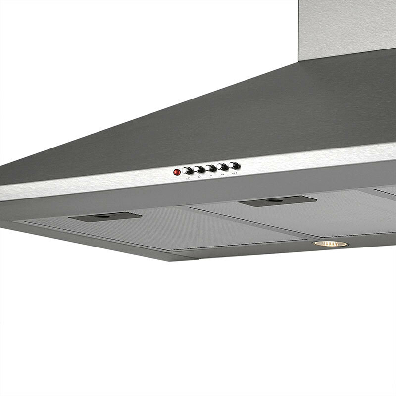 Campana decorativa pared Cata OMEGA900X/L – 90 cm, 645 m³/h, Inox