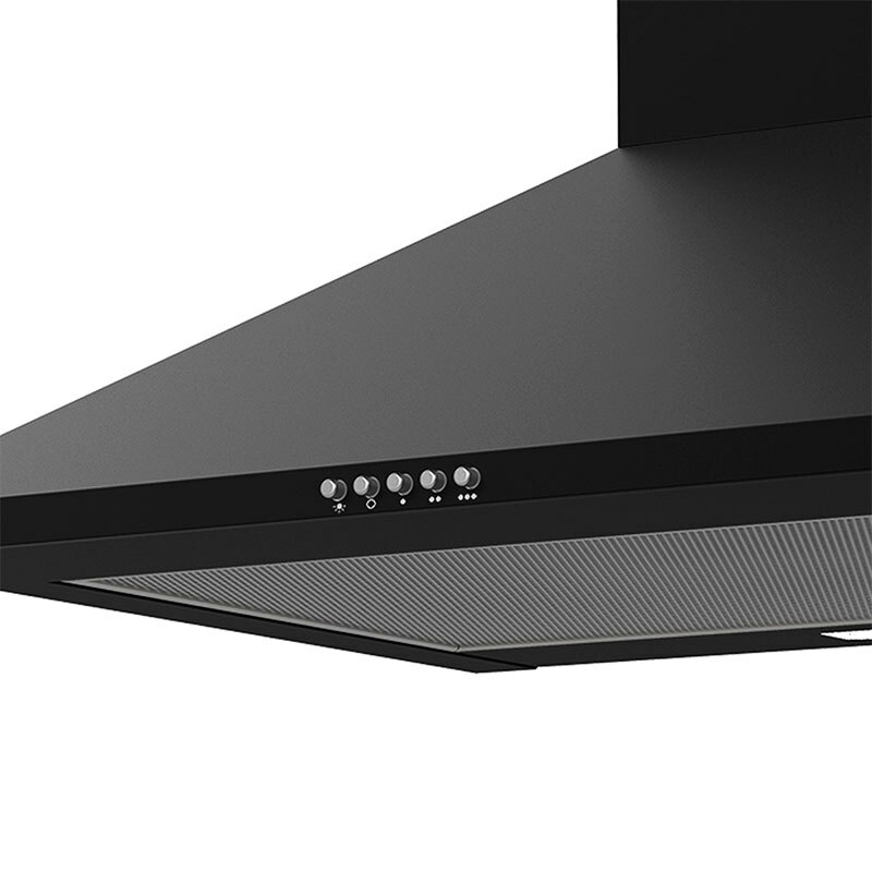 Campana decorativa de pared CATA OMEGA 600 BK – 645 m³/h, LED, filtros aluminio lavables