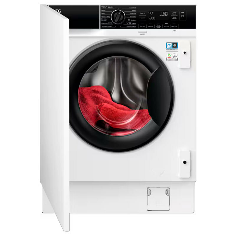 Lavadora integrable AEG LFN7E8436F – 8 kg, 1.400 rpm, ProSteam