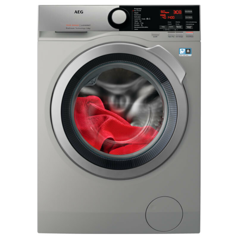 Lavadora AEG L7FEE842S – 8 kg, 1.400 rpm, ProSteam