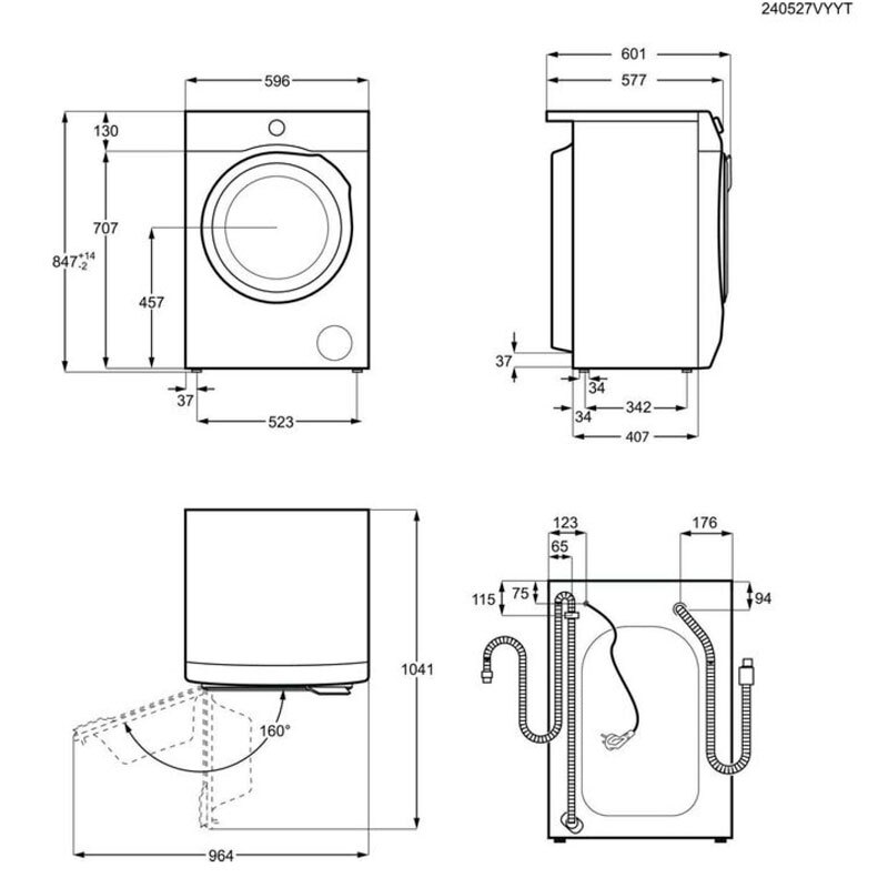 Lavadora AEG LFA6K8241C – 8 kg, 1200 rpm, Clase A