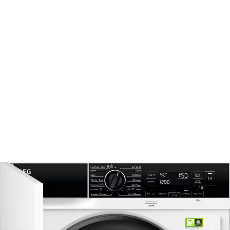 Lavadora integrable AEG LFN8E8436C – 8 kg, 1.400 rpm, ÖKOMix