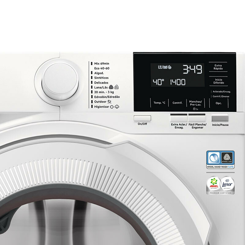 Lavadora AEG LFR6194O2B – 9 kg, 1.400 rpm, Motor Inverter