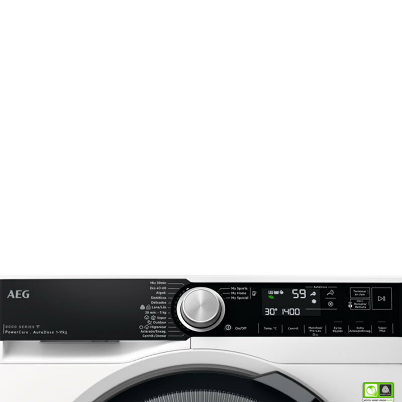 Lavadora carga frontal AEG LFR8504L6Q – 11 kg, 1.400 rpm, AutoDose