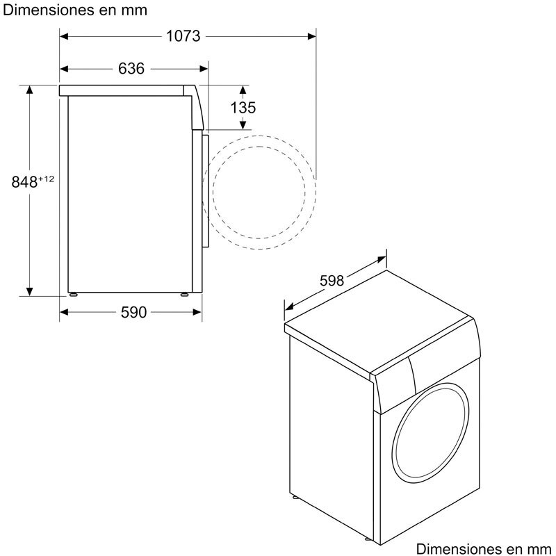 Lavadora carga frontal Balay 3TS395BS – 9 kg, 1.400 rpm, Clase A