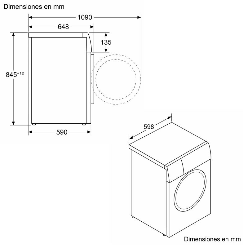 Lavadora Bosch Serie 8 WGB25400ES – 10 kg, i‑DOS, Home Connect