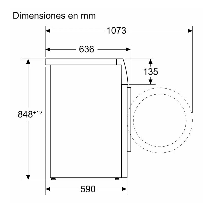 Lavadora de carga frontal Bosch WGG244ZRES – 9 kg, Clase A, Motor EcoSilence
