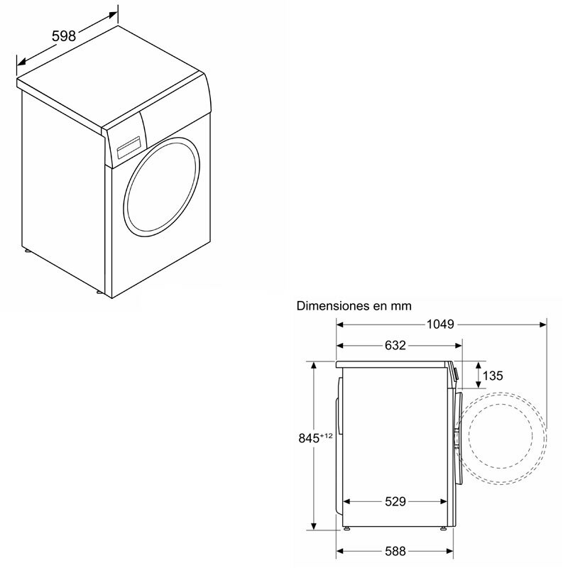 Lavadora carga frontal Bosch WGG254Z5ES – 10 kg, 1.400 rpm, Clase A