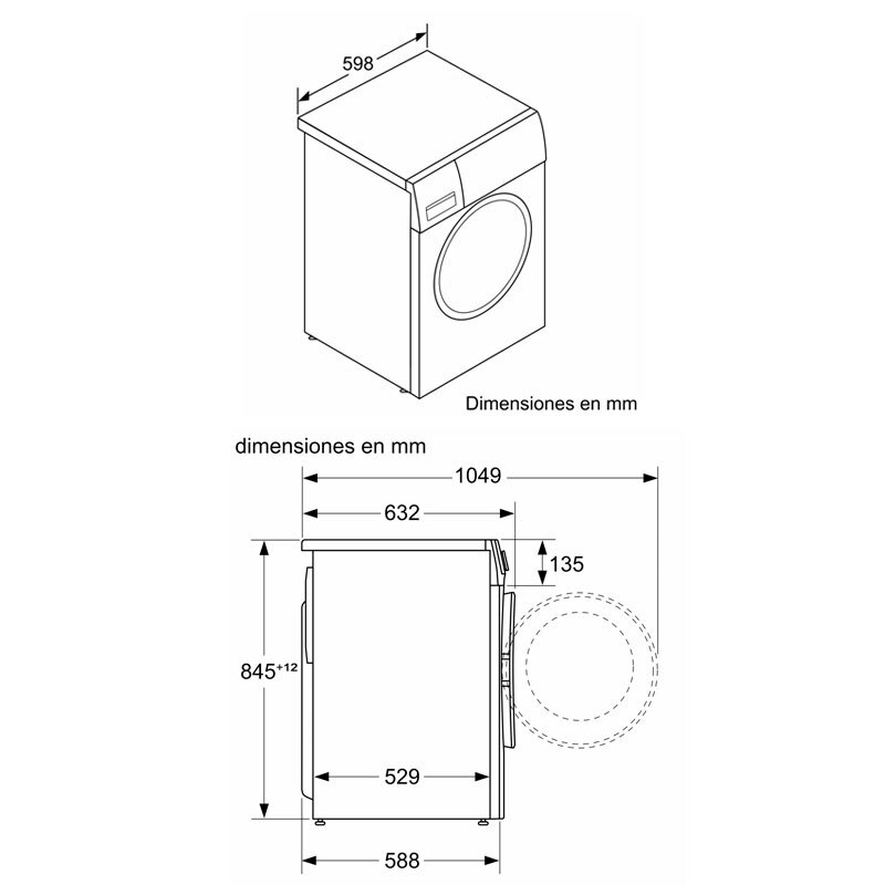 Lavadora carga frontal Bosch WGG254ZXES – 10 kg, Motor EcoSilence, Clase A