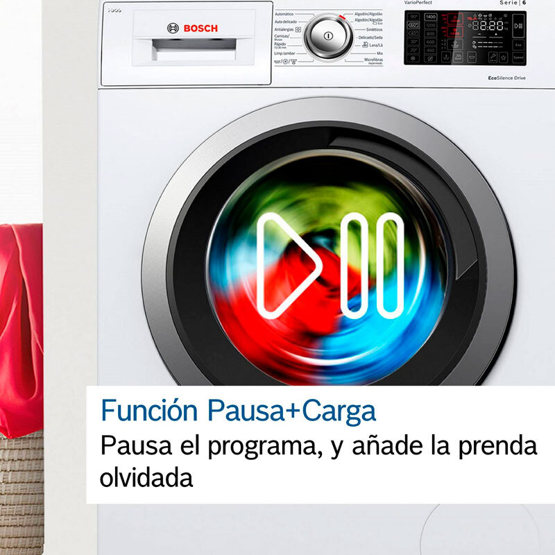 Lavadora carga frontal Bosch WGG256Z1ES – 10 kg, 1.600 rpm, Home Connect