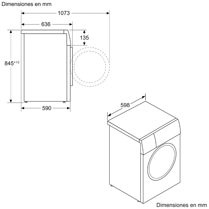 Lavadora carga frontal Bosch WGG256Z1ES – 10 kg, 1.600 rpm, Home Connect