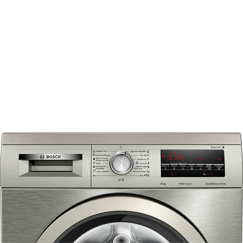 Lavadora carga frontal Bosch WUU28T8XES – 8 kg, 1.400 rpm, EcoSilence