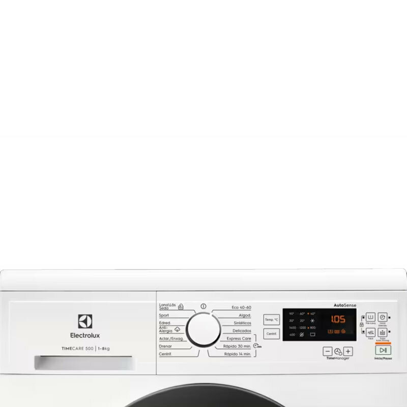 Lavadora carga frontal Electrolux EA2F6841CF – 8 kg, Motor Inverter, Clase A