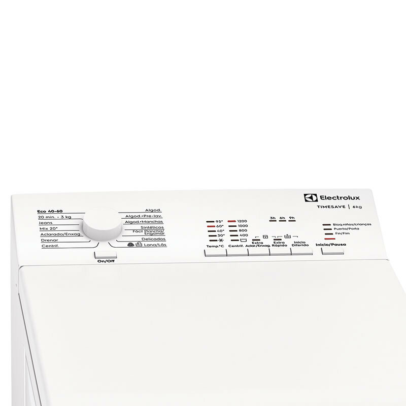 Lavadora de carga superior Electrolux EN5T8621NA – 6 kg, Motor Inverter, Clase A