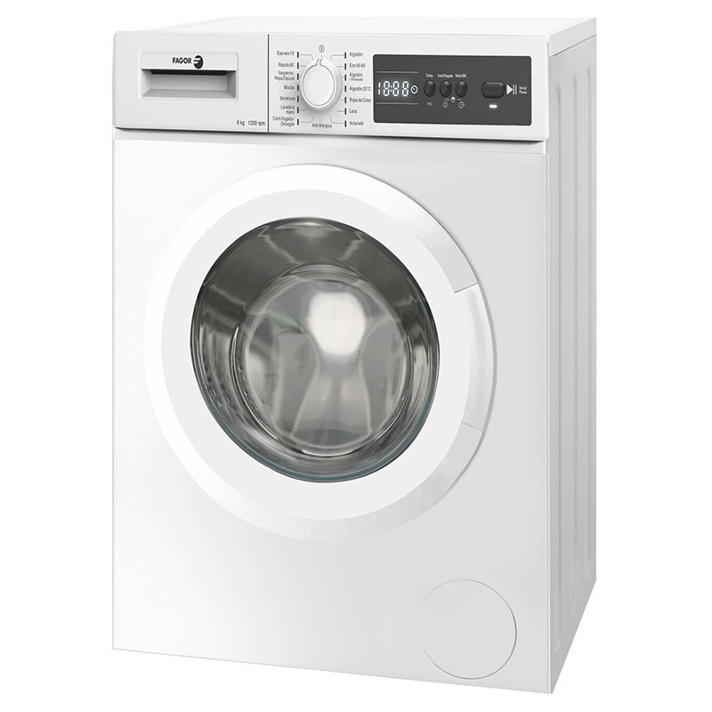 Lavadora de carga frontal Fagor 3FE8412 – 8 kg, Vapor, 1.200 rpm