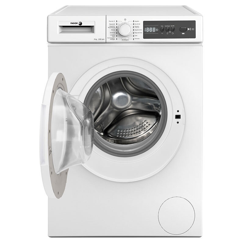 Lavadora de carga frontal Fagor 3FE8412 – 8 kg, Vapor, 1.200 rpm
