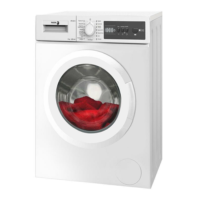 Lavadora carga frontal Fagor 4FE9214 – 9 kg, 1.400 rpm, Clase A