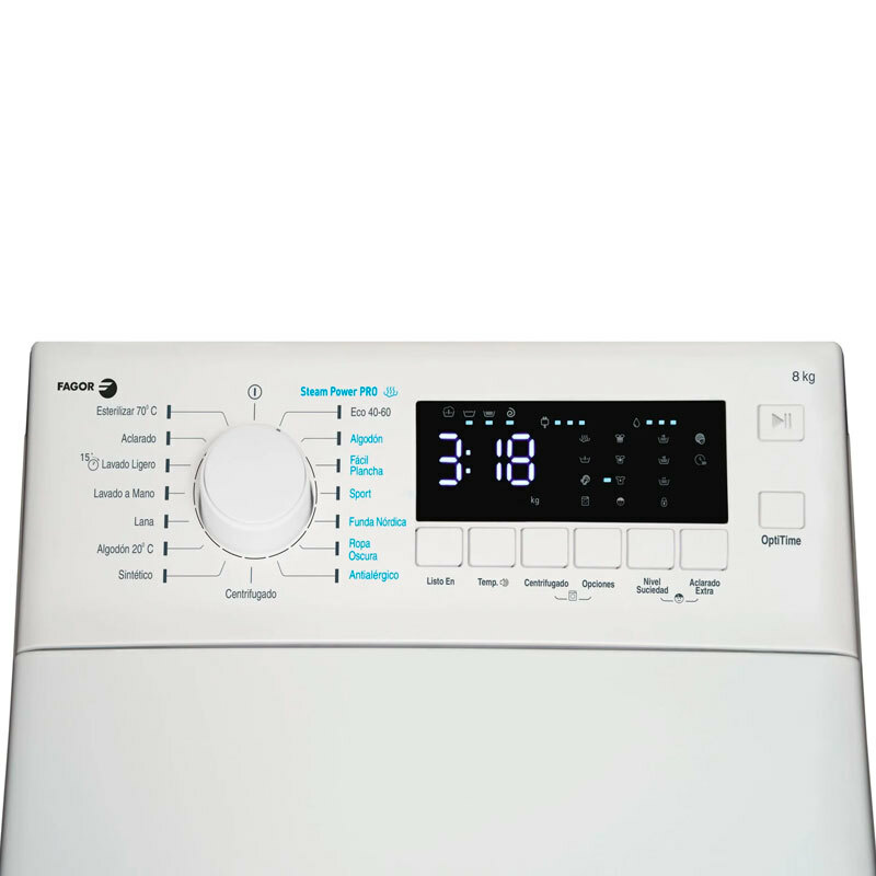 Lavadora Fagor 4FET-8013 – 8 kg, Clase A, 1.200 rpm