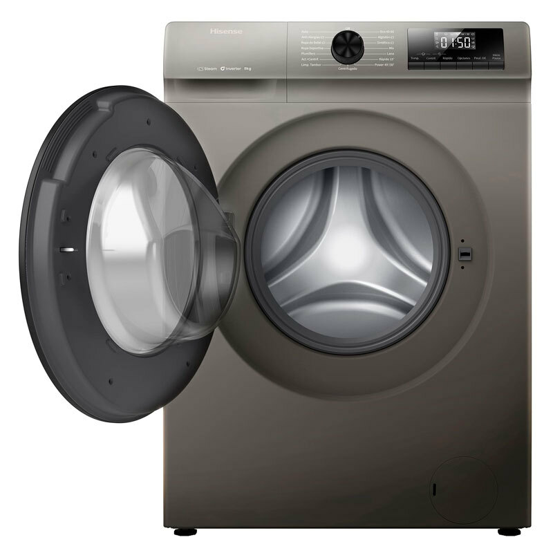 Lavadora Hisense WF1Q8041BT – 8 kg, 1.400 rpm, Clase A