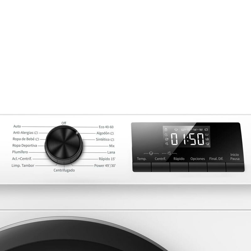 Lavadora carga frontal Hisense WF1Q9041BW – 9 kg, 1.400 rpm, Clase A