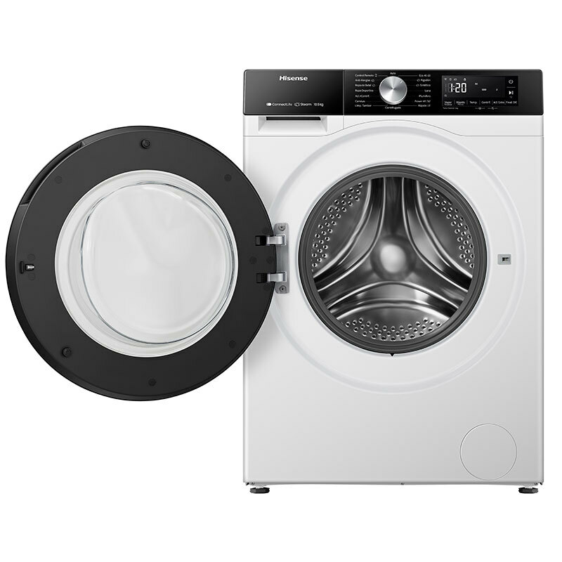 Lavadora Hisense WF3S1043BW3 – 10,5 kg, 1.400 rpm, Wi‑Fi